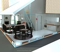 3D Illustration vom Ferienhaus Strandperle